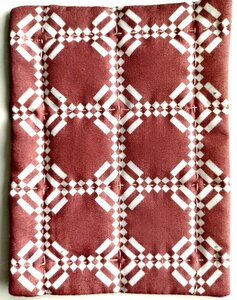 Miniatuur Quilt Red White