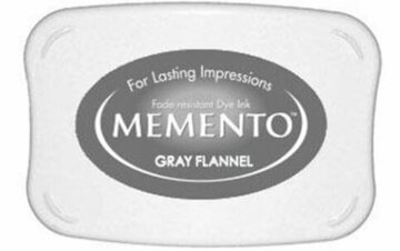 Stempelkussen Memento gray flannel of  london fog Grijs 