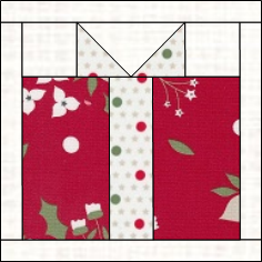 Anleitung für 1 Quiltblock Geschenk