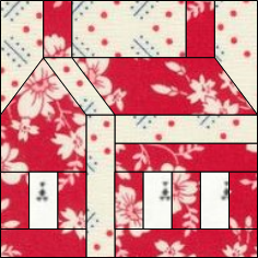 Anleitung Quiltblock Haus