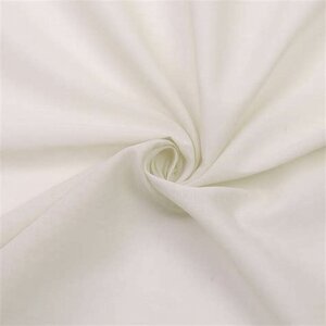 Achterkantstof  110x115 cm ecru solid/ effen 1 stuk 