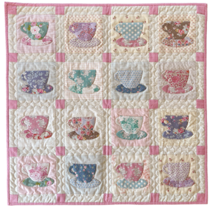 Quiltpakket Theekransje in het kasteel ROMANTISCH