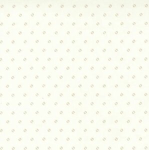 Achterkantstof  80x110 cm ecru met printje  1 stuk 