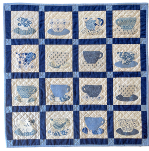 Quiltpakket Theekransje in het kasteel BLAUW