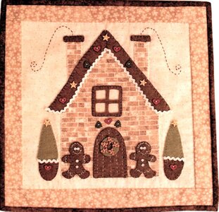 Quiltpakket Cozy cottages huisje miniquilt NOVEMBER