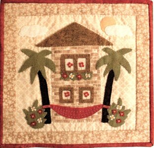 Quiltpakket Cozy cottages huisje miniquilt AUGUSTUS