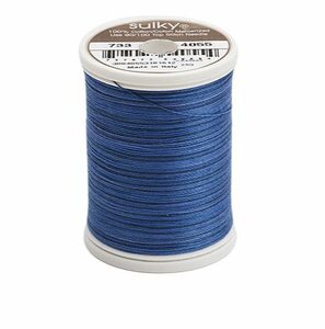 Sulky Cotton 30 Hand Quilt garen Melange blauw mix 4055