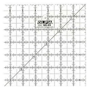 QR-6S Liniaal Olfa 6,5 x 6,5 inch