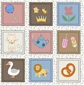 Memory spel van stof  66 kleine kaartjes 